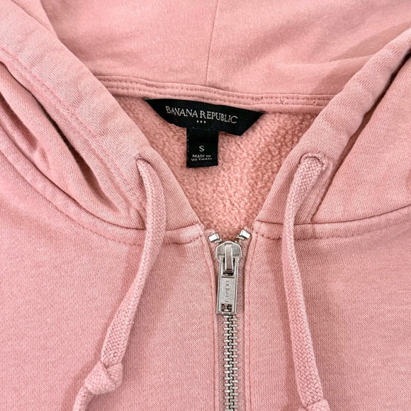 Banana Republic Pink Hooded Full Zip Jacket - Picture 3 of 6